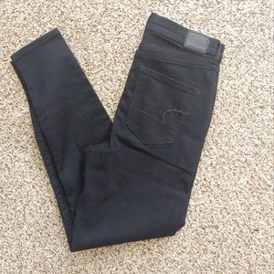 American Eagle Size 10 Regular Black Ne(x)t Level Stretch Curvy Hi-Rise Jegging